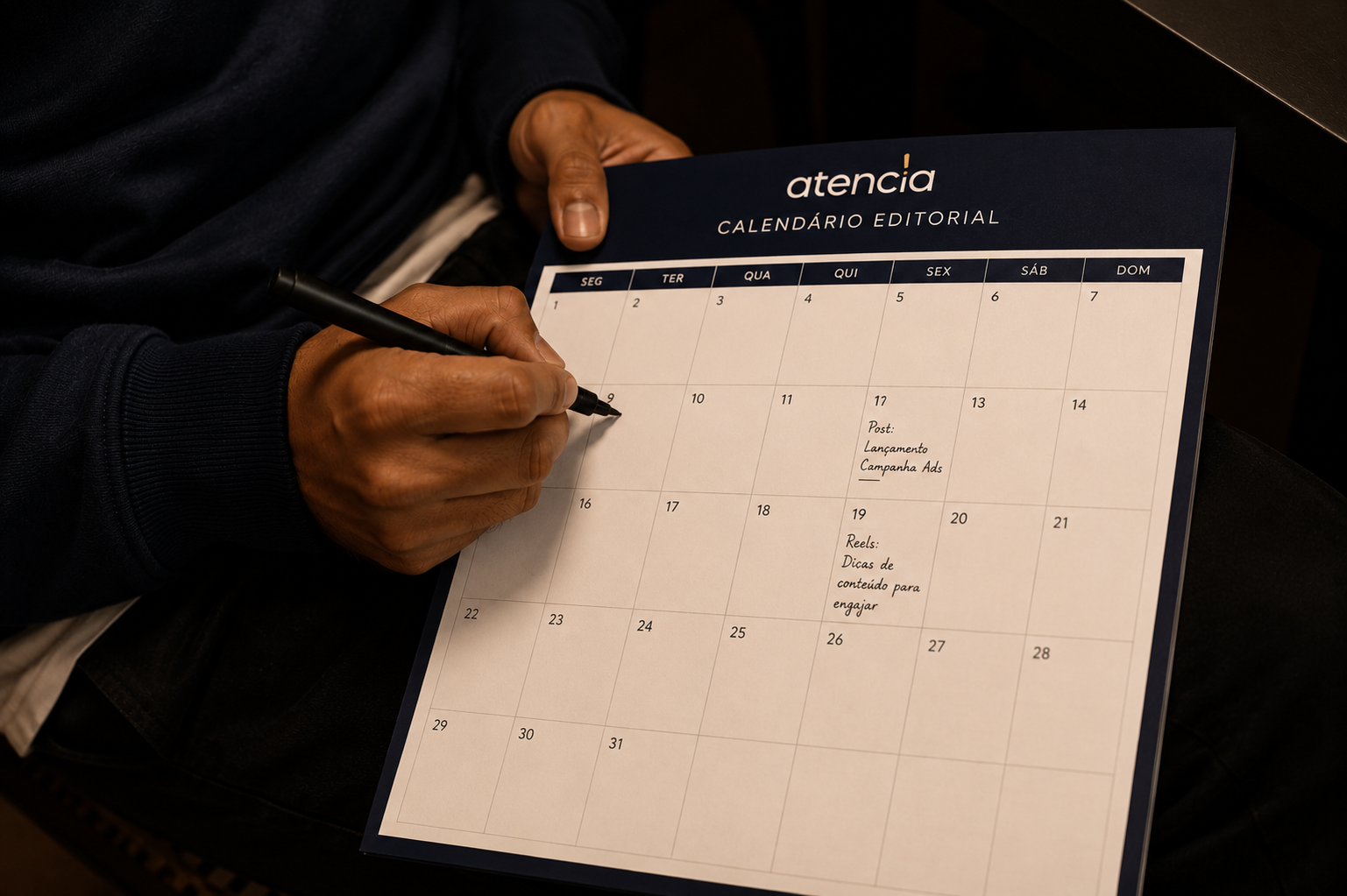 Calendário editorial